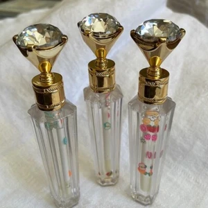 Lote de 3 Humectantes Brillo Labial Diamante Decoradas Botella Sedosa Brillo Labial Labial Labial Botella Deco - Imagen 1 de 10