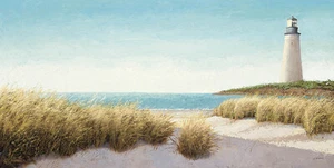 Lighthouse by the Sea James Wiens Art Print Poster 39x20 - Bild 1 von 1