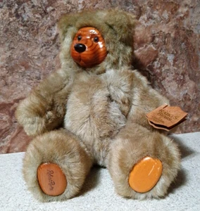 Vintage Robert Raikes Hand Carved Bear 660230 "Cookie" 1989 - Picture 1 of 5