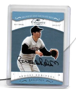 BROOKS ROBINSON 2001 DONRUSS CLASSICS SIGNIF.SIGS. LEGEND CERTIFIED AUTOGRAPH - Picture 1 of 1