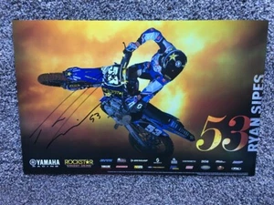 *RYAN SIPES*SIGNED*AUTOGRAPHED*POSTER*YAMAHA*ROCKSTAR*SUPERCROSS*MOTOCROSS*COA* - Picture 1 of 5