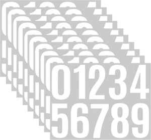 10 Sheets 100 Pcs Vinyl House Numbers for Mailbox, 4 inch Self-Adhesive Numbe... - Picture 1 of 7