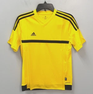 Adidas Yellow Climcool Athletic MLS Match Soccer Jersey Youth Size Large - Picture 1 of 17