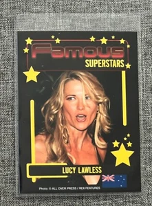 Lucy Lawless Vintage 2005 Karte #017 Famous Superstars Xena New Zealand - Bild 1 von 2