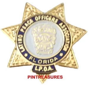 Florida LPOA Pins Latino Peace Officers Association Police Sheriff Lapel Pin - Picture 1 of 6