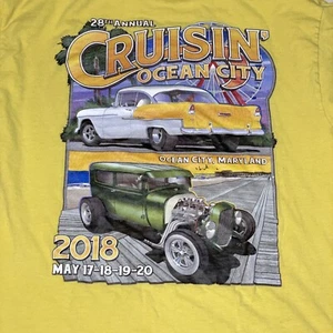 28th Annual Cruisin’ Ocean City Maryland 2018 T-Shirt Medium gelb - Bild 1 von 5