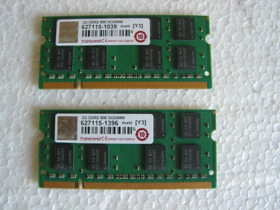 RAM Kit DDR2 800 MHz 2+2 GB Transcend - Immagine 1 di 1