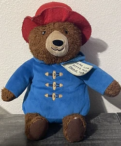 Kohls Cares Paddington Bear Plush Blue Coat Red Hat Stuffed Animal Toy 14" - Picture 1 of 5