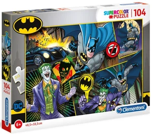 NEW Clementoni Jigsaw Puzzle 104 Pieces 6+ Ages SuperColor DC Batman - Picture 1 of 2
