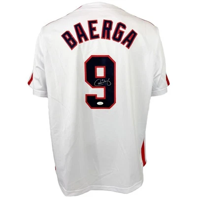 Carlos Baerga autographed signed jersey MLB Cleveland Indians JSA COA - Image 1 of 3