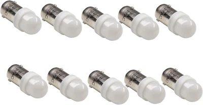LED 10PCS T11 BA9S #44 #47 #1893 #756 #1847 2 SMD 2835 LED 6.3V DC - Image 1 of 4