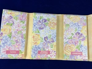 Vintage 1980s Pastel Floral ORGANSIER - Notes, Weekly Planner & Addresses Unused - Picture 1 of 2