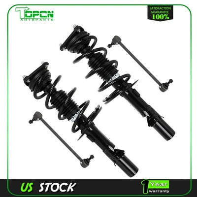 Conjunto de puntales delanteros para Ford Focus 2013-2018 con muelle helicoidal eslabones de barra estabilizadora Foto 1 de 4