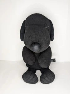 Kaws, Uniqlo, Kaws Peanuts Black Snoopy Plush Toy Large 22" X'd Eyes, Rare - Picture 1 of 12