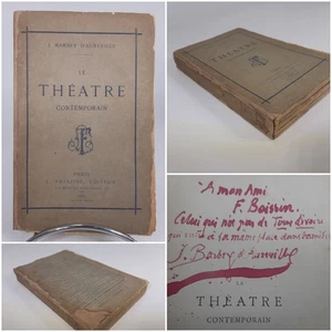 BARBEY D'AUREVILLY, Jules. : Le theatre contemporain. ENVOI DEDICACE. - Imagen 1 de 1