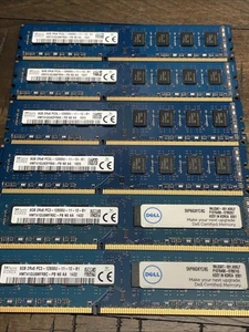 48GB (6x8G) SK Hynix 2Rx8 PC3-12800U DDR3 1600 Memory RAM - Afbeelding 1 van 8