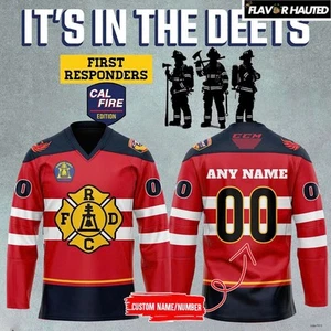 Personalisiertes Coachella Valley Firebirds First Responder Nacht Hockey Shirt Geschenk - Bild 1 von 7