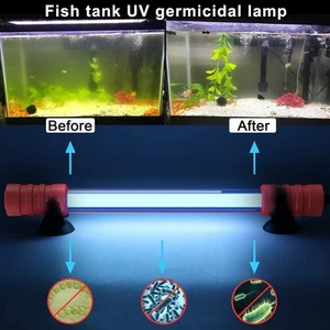 Esterilizador de luz UV sumergible para acuario pecera estanque agua limpia - Imagen 1 de 12