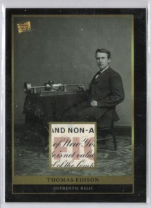 2024 Piezas del Pasado Thomas Edison AUTÉNTICO INVENTOR RELIQUIA HISTÓRICA - Imagen 1 de 1
