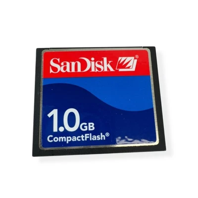 Vintage SanDisk CompactFlash CF Memory Card 1.0GB SDCFJ 2003 Legacy Camera PC - Image 1 of 3