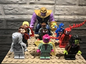 Lego Marvel Mini Figures. The Vision, Thanos, Miles Morales, Carnage. - Picture 1 of 7