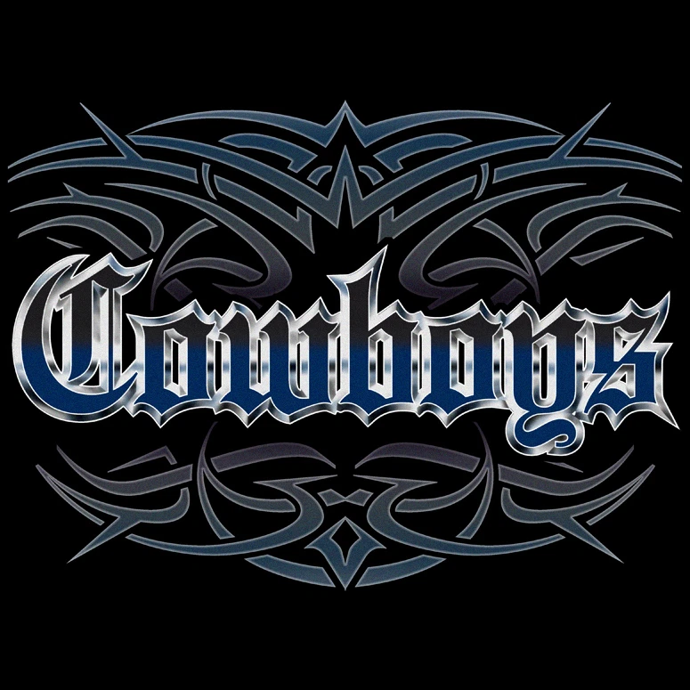 NUEVA Camiseta Estilo Tatuaje Vaqueros Dallas 4X 5X HOMBRE Blue Wave Creations Foto 1 de 1