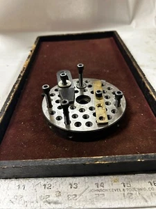 MACHINIST ShX TOOLS LATHE MILL  Tool Makers Ground Round Set Up Plate Fixture - Picture 1 of 6
