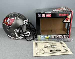 MIKE ALSTOTT Autographed Signed Tampa Bay Buccaneers Riddell Mini Helmet COA - Picture 1 of 21