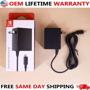 New Official Nintendo Switch +OLED AC Power Adapter Supply OEM Charger HAC-002 - Picture 1 of 7