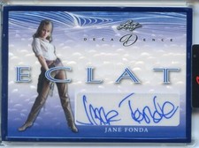 2023 Leaf Decadence Pop Century Jane Fonda Framed Eclat Auto 2/8