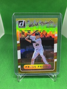 Mark Trumbo 2017 Panini Donruss Gold Press Proof #82/99