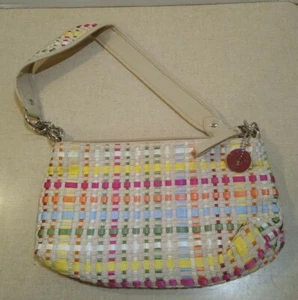 The Sak  Multicolor Weave Woven Ribbon Shoulder Hand Purse - Picture 1 of 5