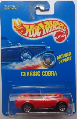 1992 Hot Wheels Classic Cobra Col. No31 (7 спиц) (окрашенное черное основание) - Изображение 1 из 2