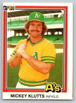 1981 Donruss - #110 Mickey Klutts - Image 1 of 2
