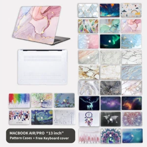For Apple MacBook Air Pro 13 14 16 Inch Pattern Hard Case Shell + keyboard Cover - Picture 1 of 94