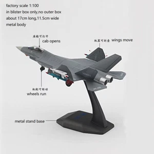 1/100 CHINA Air Force J-35 jian-35 Stealth Aircraft Diecast model no outerbox - Picture 1 of 3