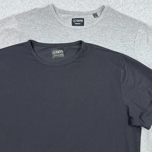Cuts Elongated Crewneck Tee Herren L Paket 2 Curve Hem Drop Cut Kurzarm - Bild 1 von 11