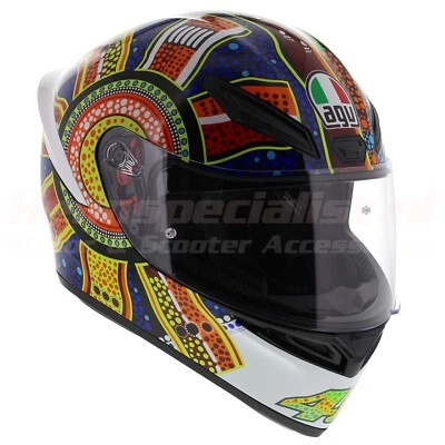 AGV K1-s ECE 22.06 Valentino Rossi Dreamtime Full Face Motorcycle Helmet, 2206 - Image 1 of 4