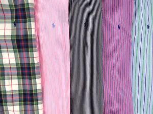 Lot Of 5 Ralph Lauren Polo Long Sleeve Button Front Shirts Mens 16 L 2 NWOT