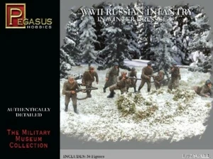 Pegasus Hobbies Russian Infantry Winter Dress SET #2 Kit #7272 Maßstab 1:72 - Bild 1 von 1