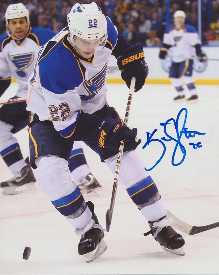 FOTO 8X10 FIRMADA POR KEVIN SHATTENKIRK ST. LOUIS BLUES Foto 1 de 3