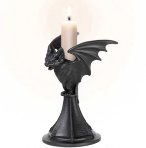 Vespertilio Bat Candlestick Holder, Ornament Gothic Vampiric, Alchemy England - Picture 1 of 7