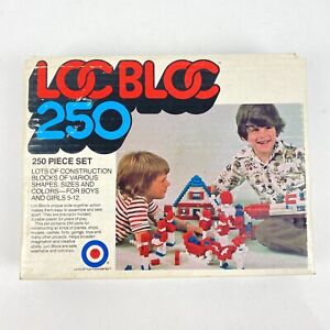 Vintage 1970's Loc Bloc 250 Piece Set - HAS 227 PIECES And Box Japan