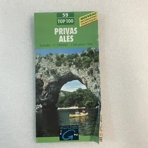 IGN 1997 Privas Ales France Foldable Paper Map OldPaperMaps - Picture 1 of 8