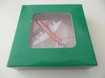 Green Box Braniff L-188 Electra diecast model orange  1:400 scale = - Image 1 of 4
