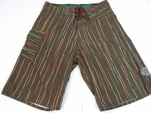 686 Boardshorts Striped Surf Beach Men's Size 30 #1112 - Foto 1 di 4