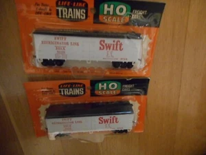 2 NIB Life-Like Swift Refrigerator cars 1020 Blister pack - Picture 1 of 2