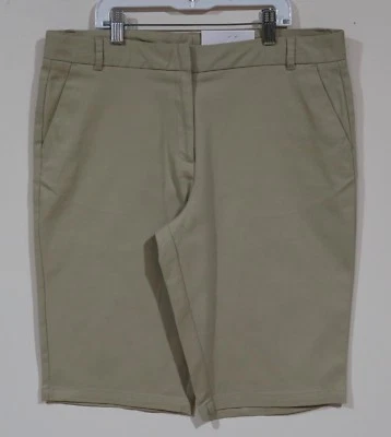 Nuevo con etiquetas Pantalones Cortos Uniforme Izod Niñas Cintura Ajustable Caqui Plus Ajuste Fácil Cuidado 18.5 Foto 1 de 3