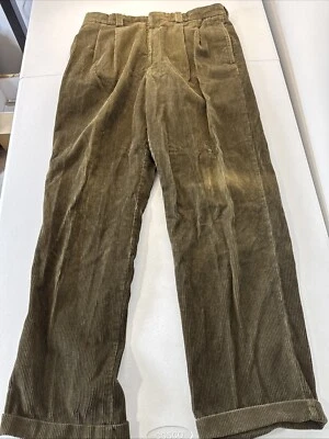 Pantalones de pana marrón LL Bean para hombre talla 34*31 cálidos pesados Foto 1 de 4