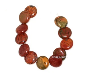 JUEGO DE 10 MM COLGANTE CUENTAS SUELTAS DE PIEDRA PRECIOSA PICASSO JASPE 12 CUENTAS - Imagen 1 de 1